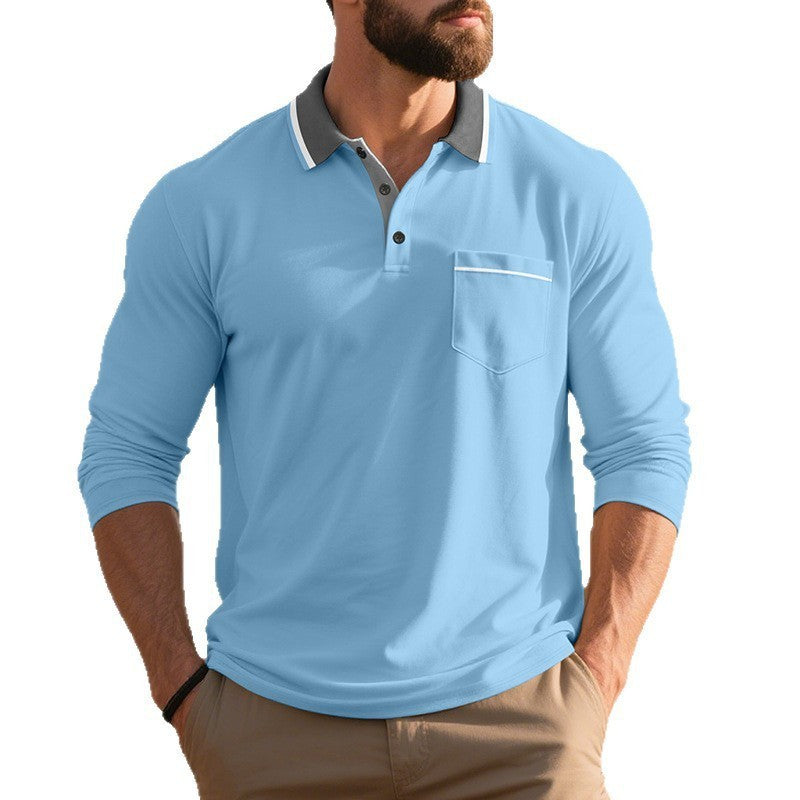Long-sleeved Men's Polo Shirt