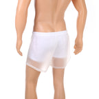 Transparent Shorts Double layer white lining