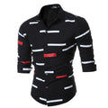 Geometric Printed Shirt Black