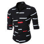 Geometric Printed Shirt Black