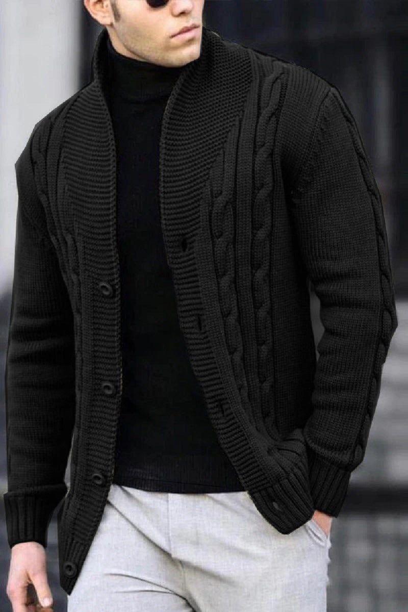Autumn Sweater Coat Black