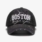 Three-dimensional Embroidery Men's Soft Peaked Cap Outdoor Black Adjustable