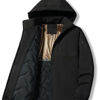 Temperature Sensing Windproof Waterproof Down Jacket Black