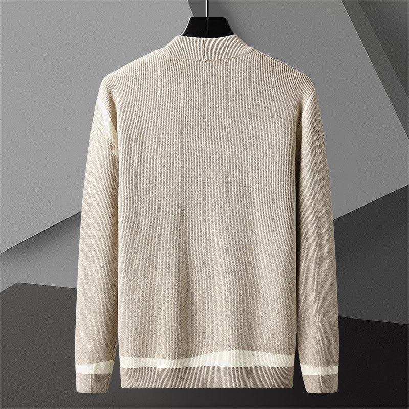 Cardigan Men's Long Sleeved Sweater Coat