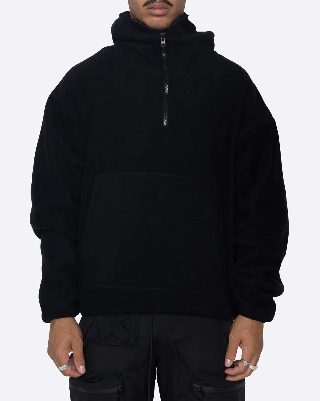 Trendy Casual Brushed Hoody Zipper
