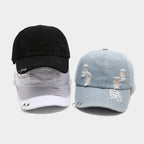 Men's Personality Retro Street Performance Hip Hop Peaked Cap