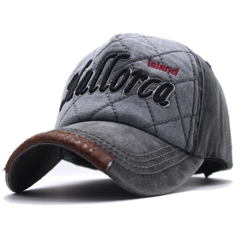 Mallorca Baseball Cap Dark Grey adjustable