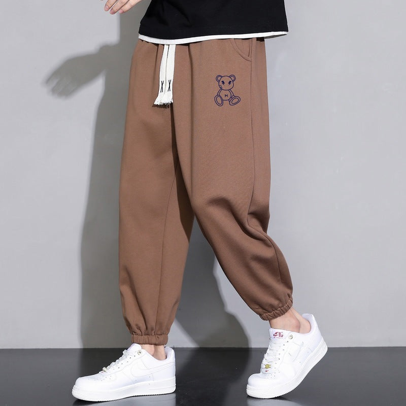 Cropped Casual Loose Pants 901 Spring And Summer Brown