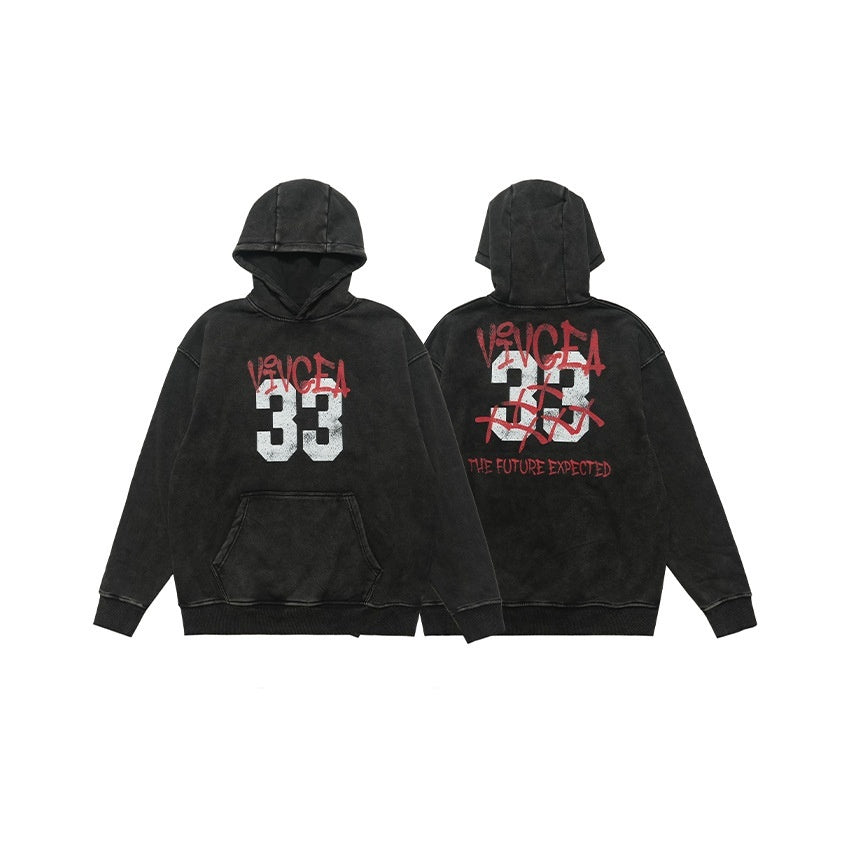 Old Hooded Fleece Lined Sweater