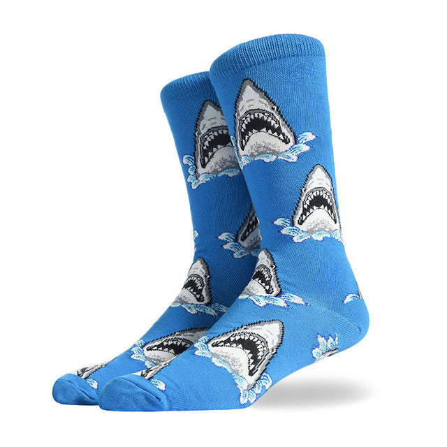 Fashion Creative Hamburger Pizza Alien Men Socks Cute Series T Default