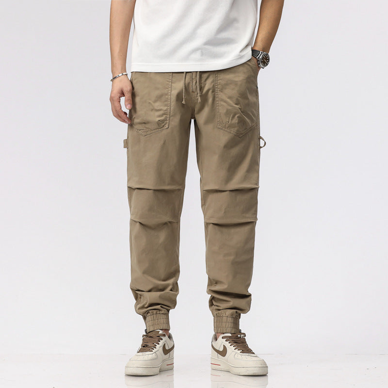 Loose Casual Trousers Khaki