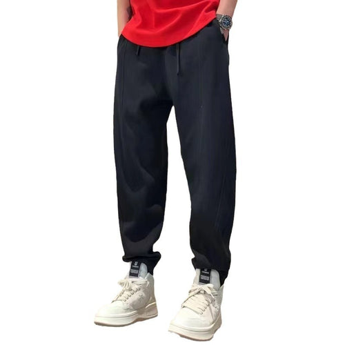 Ankle-tied Loose Harem Pants
