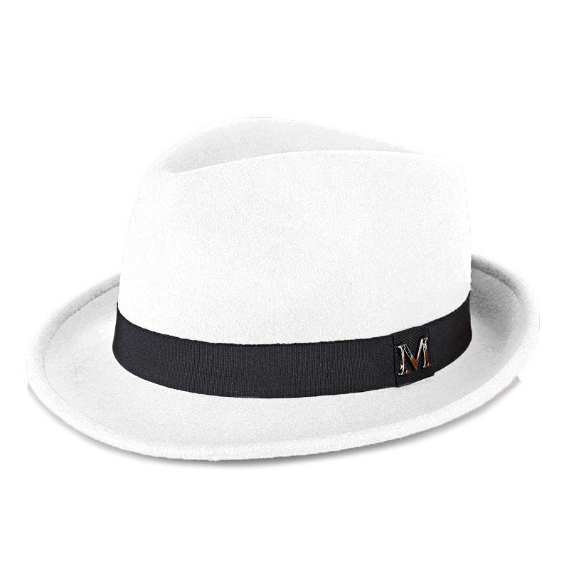Billycock Warm Outdoor British Jazz Hat White ONE SIZE