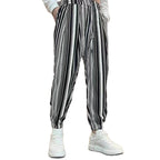 Thin Cropped High-grade Sense Ice Silk Pants