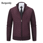 Sweater Jacket Men's Coat Stand-up Collar Slim Fit Casual Fashion Knitwear