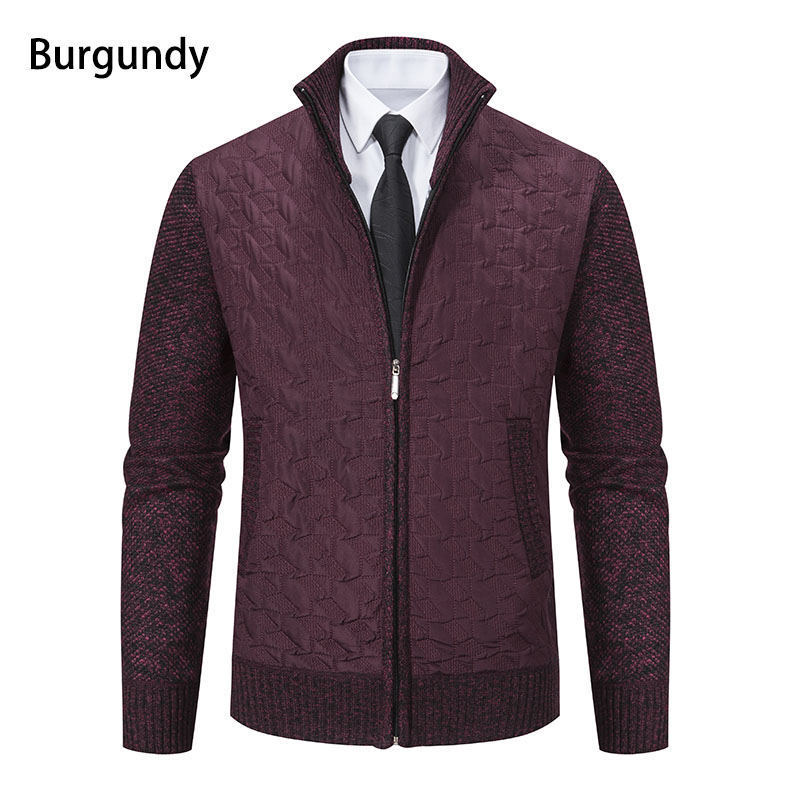 Sweater Jacket Men's Coat Stand-up Collar Slim Fit Casual Fashion Knitwear