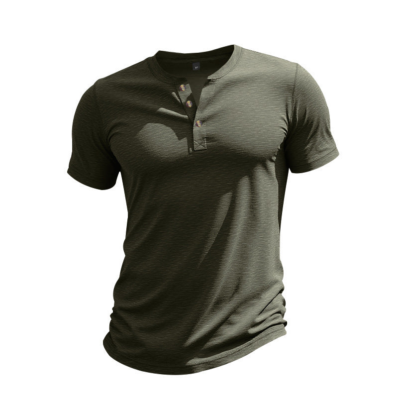 Bamboo Shirt Short Sleeve Army Green