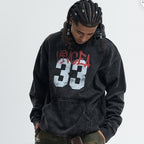 Old Hooded Fleece Lined Sweater