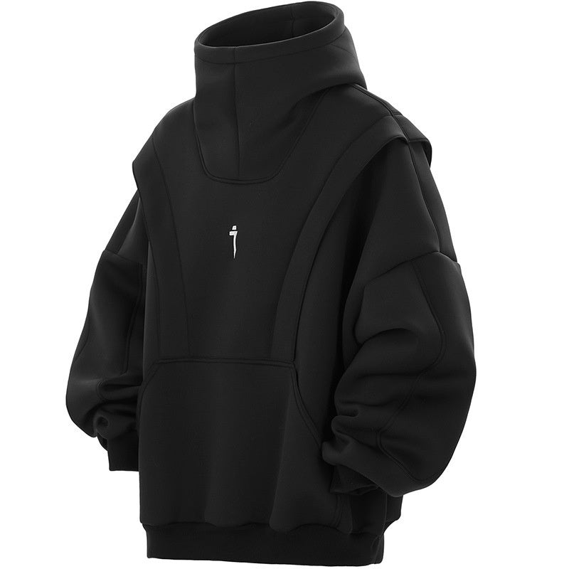 New Trendy Spacewalk Machine Armor Sweater Black