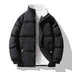 Thickened Cotton-padded Clothes Trendy Casual Black