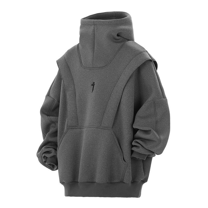 New Trendy Spacewalk Machine Armor Sweater Gray