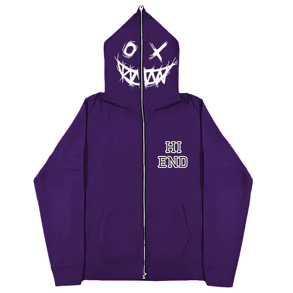 Fashion Letter Sweatshirt Purple