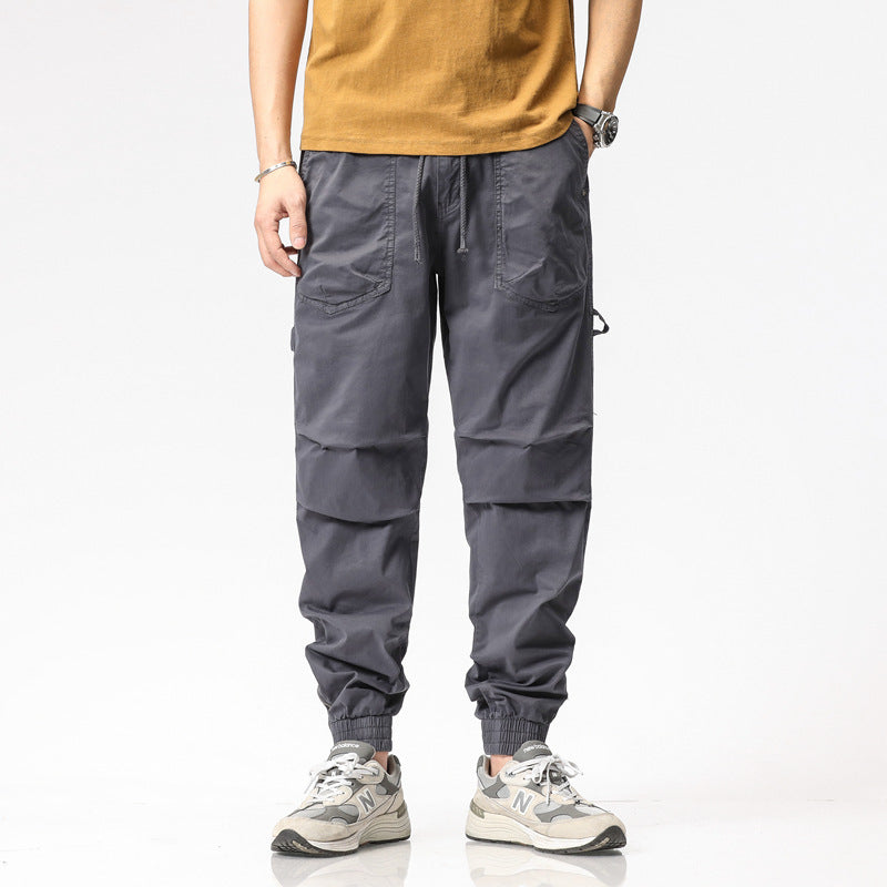 Loose Casual Trousers Gray