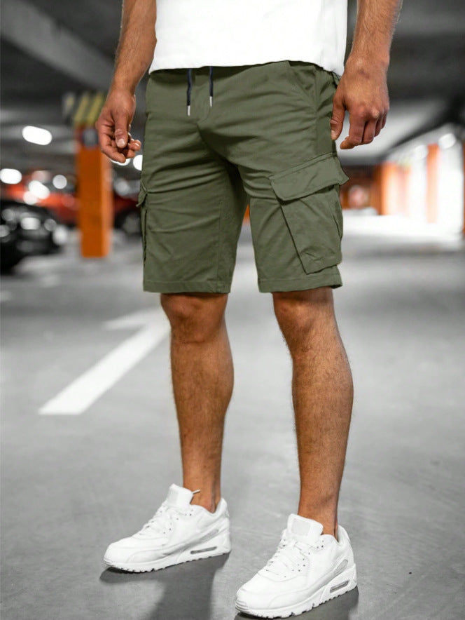 Woven Five-point Pants Army Green