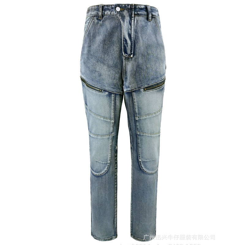 Slim Racing Anti-fall Jeans