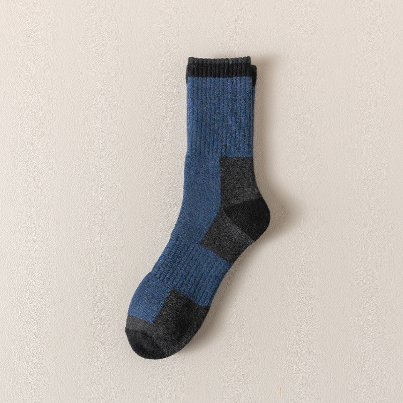 Men Fleece Lined Padded Warm Keeping Terry-loop Hosiery Wool Socks