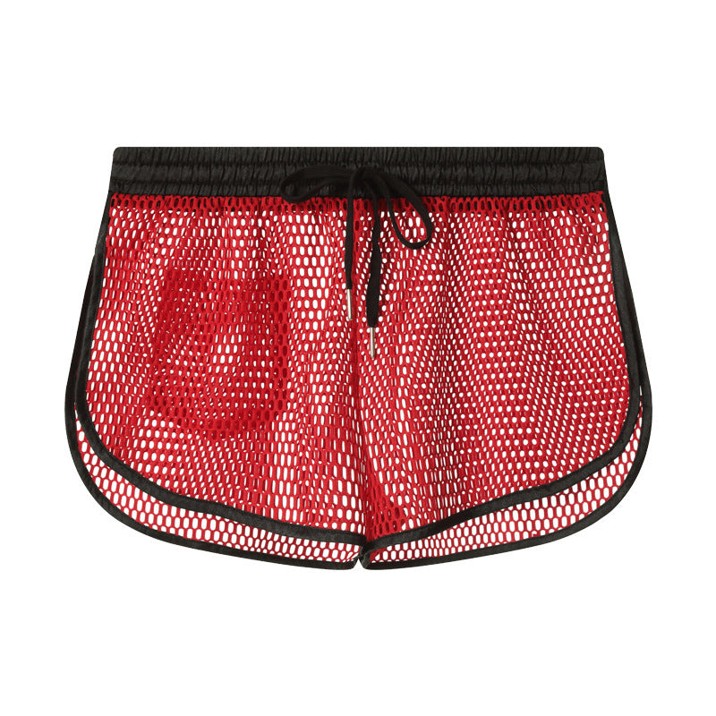 Loose Breathable Casual Boxers Red