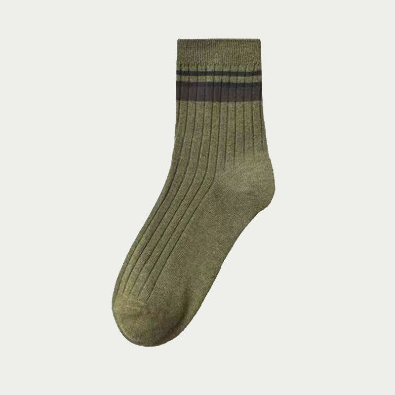 Mid-calf Academic Style Socks