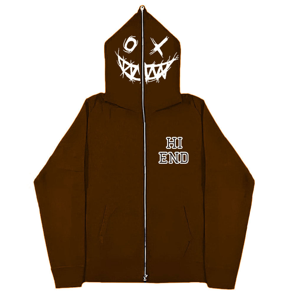 Fashion Letter Sweatshirt Brown