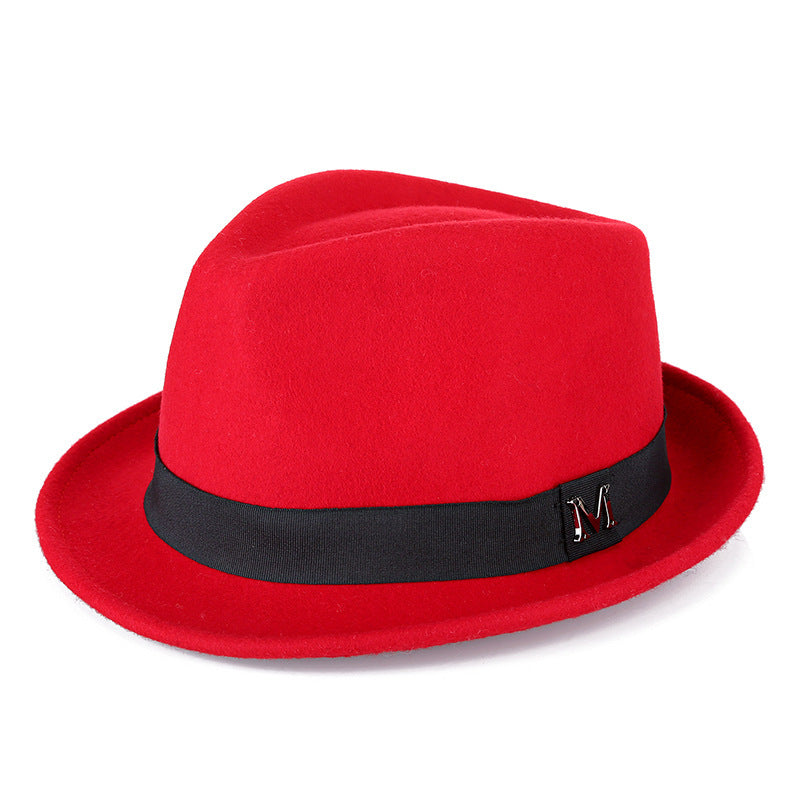 Billycock Warm Outdoor British Jazz Hat Red