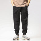 Loose Casual Trousers Black