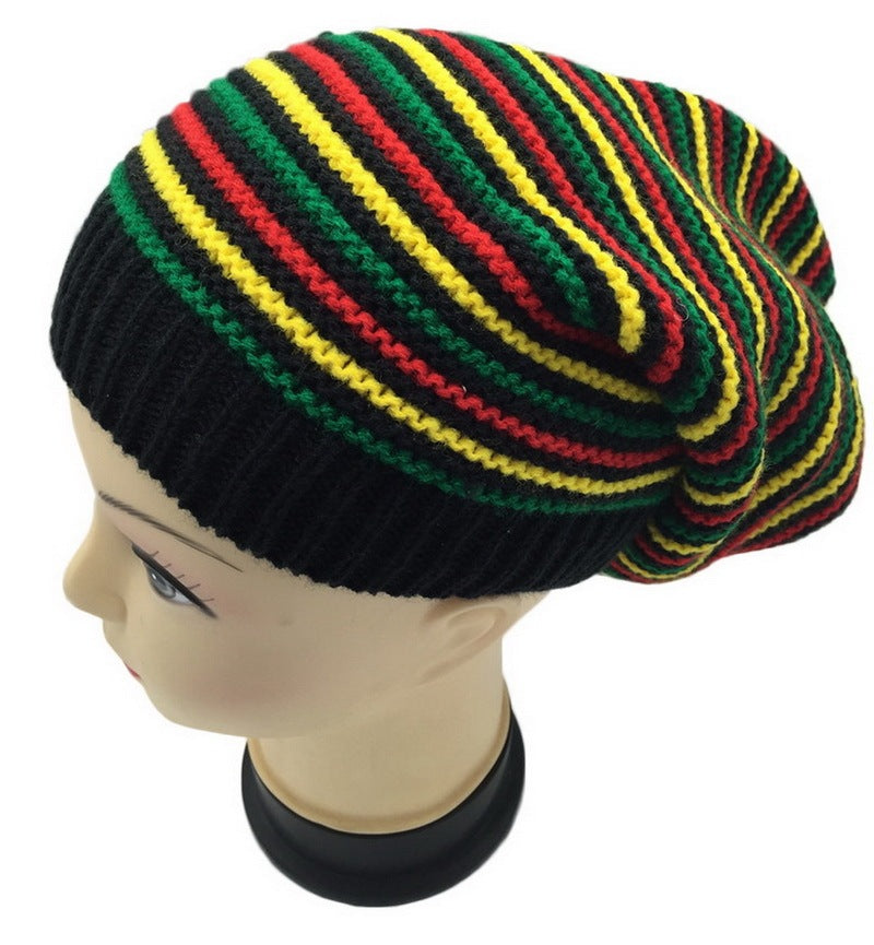 Warm Men's Hat Rainbow Color M