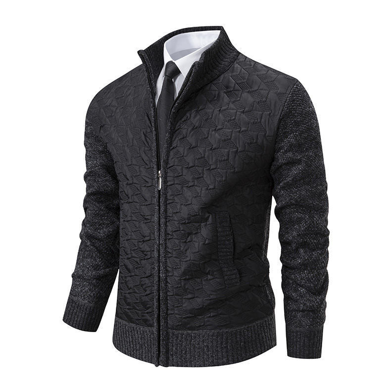 Sweater Jacket Men's Coat Stand-up Collar Slim Fit Casual Fashion Knitwear
