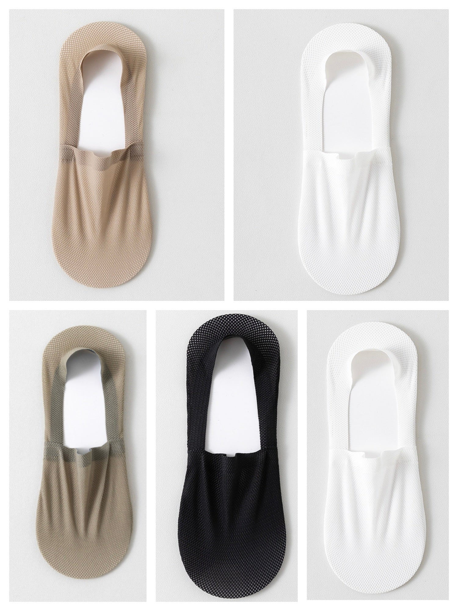 Ice Silk Boat Socks Set Fine Packet