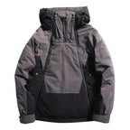 Double Zipper Design Trendy Casual Down Niche Warm Jacket