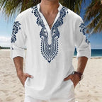 Stand Collar Long Sleeve Shirt