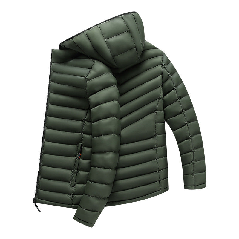 Lightweight Down Cotton-padded Jacket Storage Rib Coat