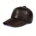 Casual Men's Leather Hat