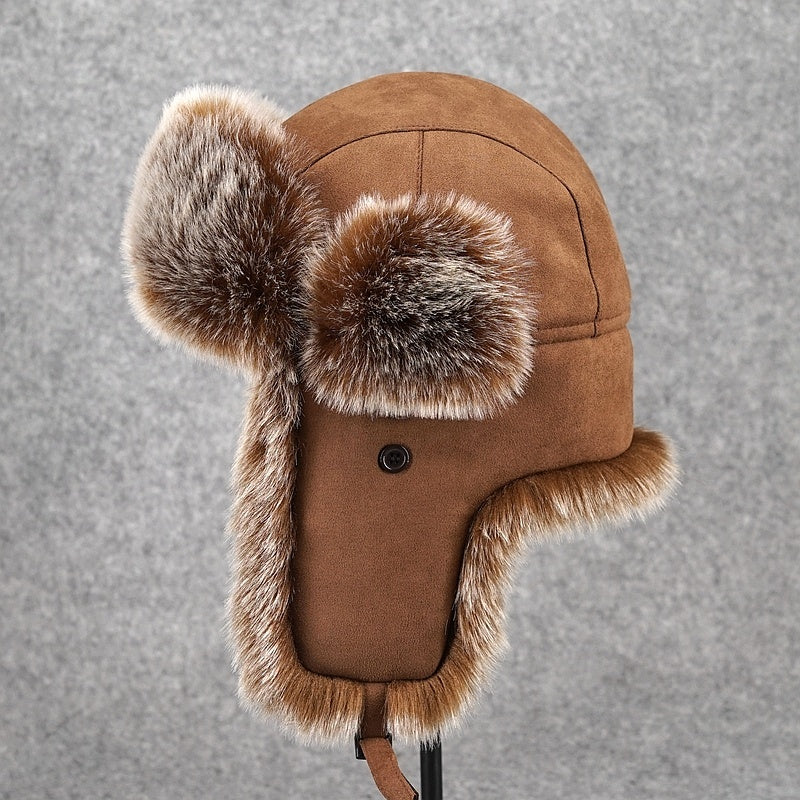 Fleece Thickened Ear Protection Cold-proof Hat