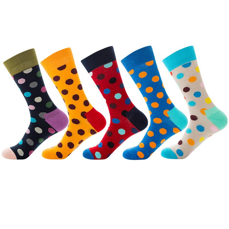 Men's Jacquard Socks AF084 One size 5Pair