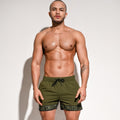 Sports Loose Swimming Shorts Army Green