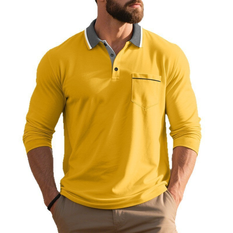 Long-sleeved Men's Polo Shirt