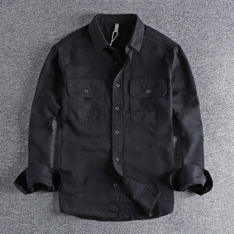 Sense Long Sleeve Shirt Men Black