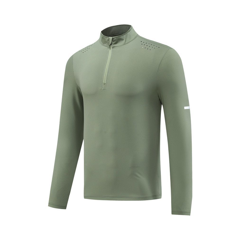 Quick-drying Exercise T-shirt Long Sleeve Army Green