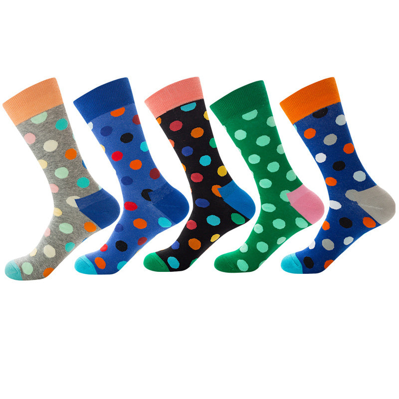 Men's Jacquard Socks AF083 One size 5Pair
