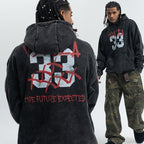 Old Hooded Fleece Lined Sweater